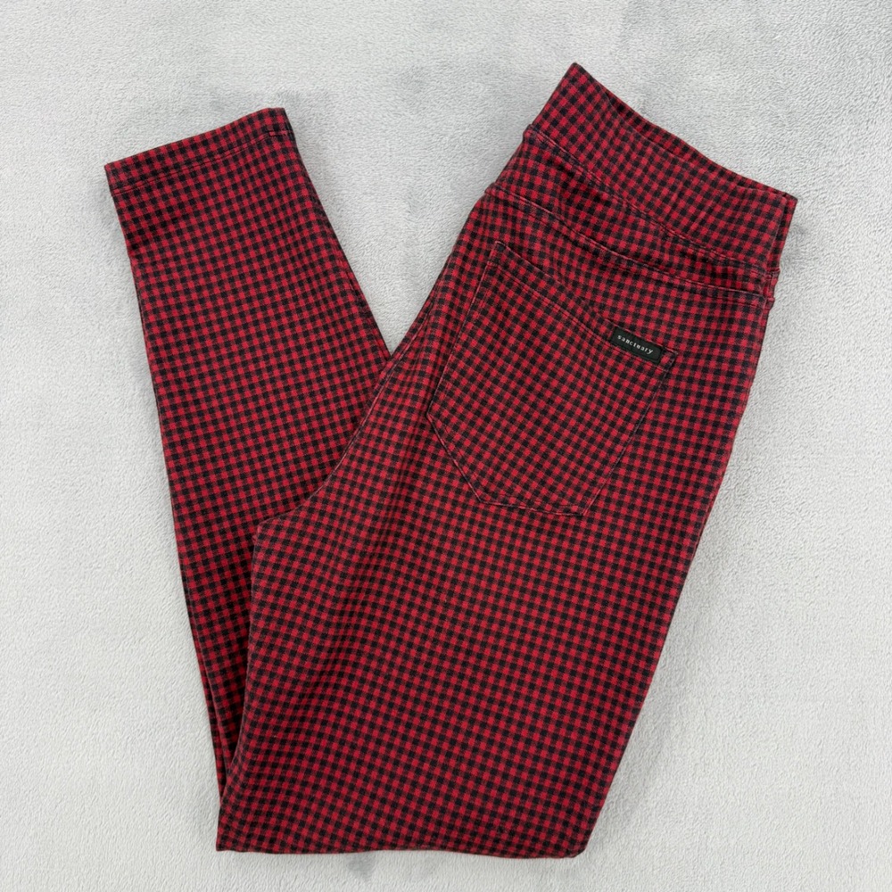 Sanctuary x Anthropologie Gingham Plaid Leggings Skinny Pants Women's Size L‎